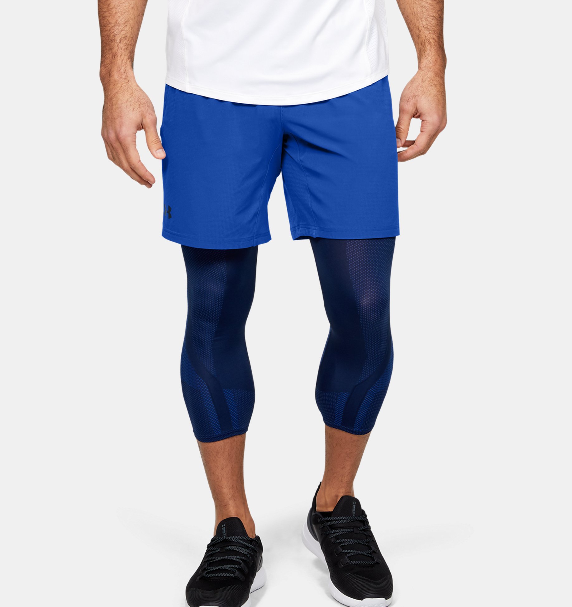 Under Armour Men’s Linerless Running Shorts 1321724 Blue 483 Size XL 